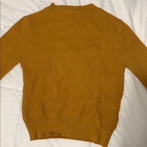 Dark yellow winter sweater
